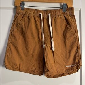 Banks Journal board shorts Brown cotton draw sting waist